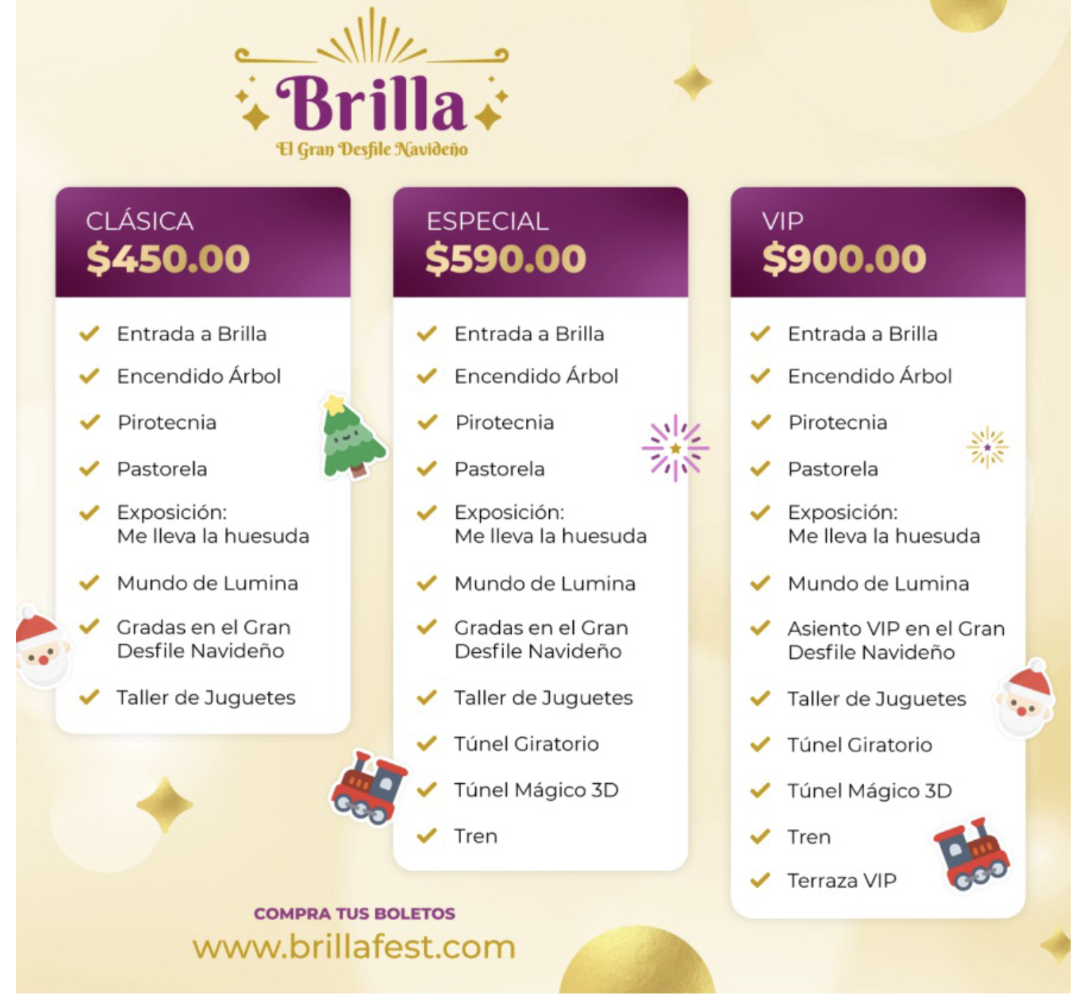 Costos Brilla Fest Atlixco 2022